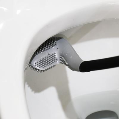 China Bathroom Toilet Household Cleaning Brush for Silicone Toilet Cleaning BA980 for sale