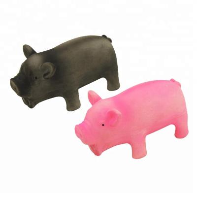 China Toprank pet squeak toys pig shaped soft latex dog toy,latex pig dog toy for sale