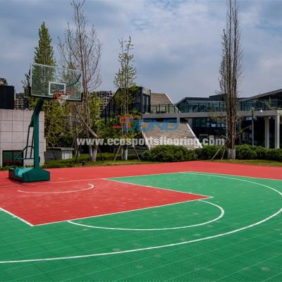 China Removable Outdoor Sports Surfaces PP Interlocking Flooring Ultraviolet Proof for sale