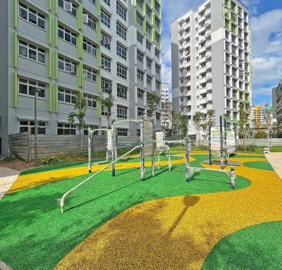 China Kindergarten Playground  Safe and Durable Colored EPDM Rubber Granules for sale