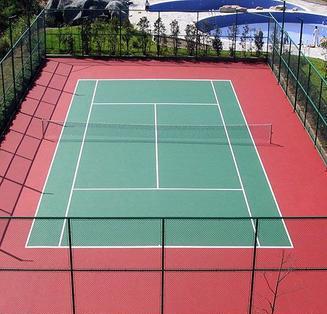 China SGS Silicon PU Court Flooring Thick Elastic Outdoor Basketball Court for sale