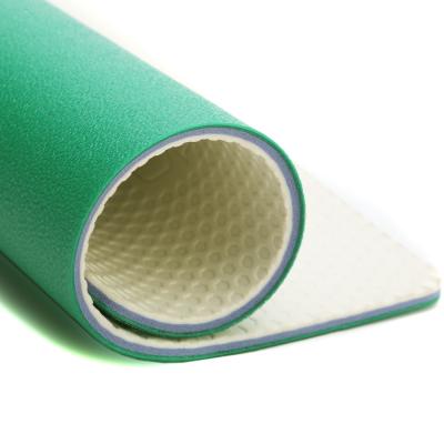 China Eco-Friendly Diamond PVC Roll Mat Non Slip Wear Resistant Sport Court Flooring for sale