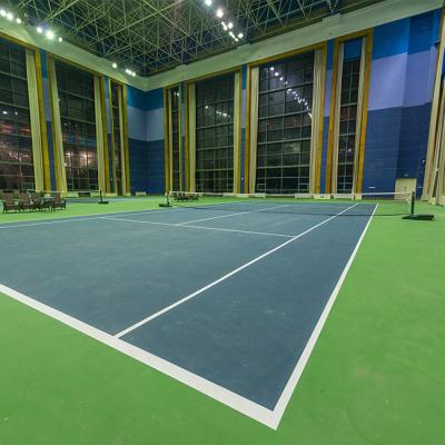 China Wear Resistance Acrylic Tennis Court Fadeless Cushion System Acrylic Sports for sale