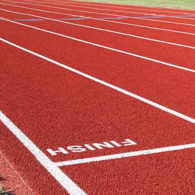 China Self Knot Sandwich System Running Track Athletics Rubber Runway Sports Flooring for sale