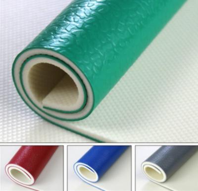 China Anti Fatigue Waterproof PVC Sports Flooring Colored Sheet Vinyl Court for sale
