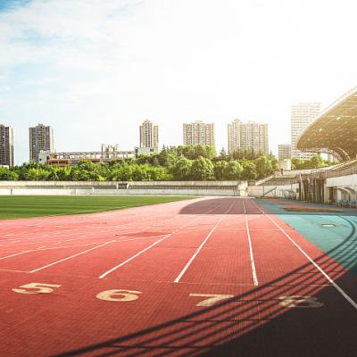 China Non Toxic Prefabricated Synthetic Sports Flooring SBR Running Track for sale