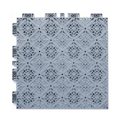 China Soundproof Gray Interlocking Sports Tiles PP Interlocking Flooring for sale