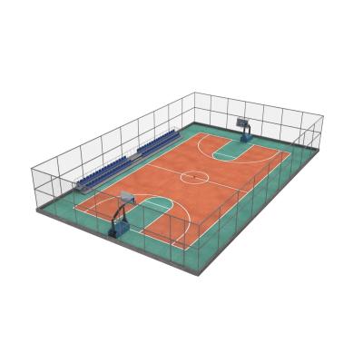 China Wear Resistant Synthetic PU Sports Flooring For Basketball Courts for sale