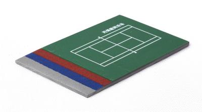 China Soundproof Tennis Badminton Court Flooring Customized Color for sale