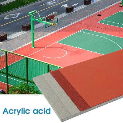 China 8mm Thickness Acrylic Tennis Court Flooring Material Abrasion Resistance for sale