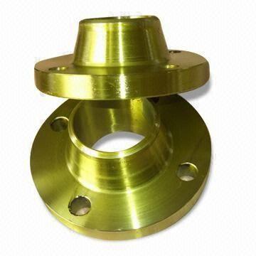 China Golden Coating Forged Flanges for sale