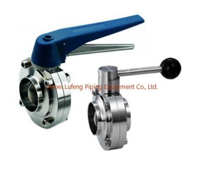 China Factory direct sales 304 stainless steel lp butterfly valve for sale