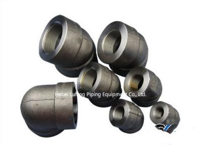 China A105 black Carbon steel Threaded forged pipe fittings for sale