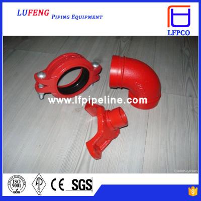 China ductile iron grooved pipe fitting elbow 90 dn150 for sale