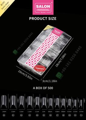 Китай Салона подсказок ногтя улыбки подсказка маникюра штейнового ложного половинная продается