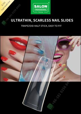 China Salon beauty false eagle month square nail tips French manufacture acrylic extra-long half cover tips for sale