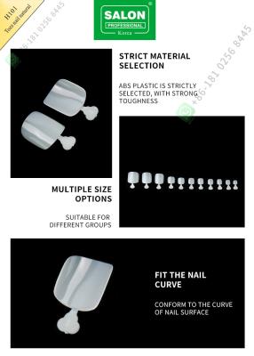 China Toes Nail Seamless Nail Piece Lady French Style Artificial False Nails Half Tips and Full Cover False Nail for sale