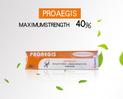中国 入れ墨13gの麻酔薬Proaegis無感覚なクリーム色の40% BLはマイクロブレードのための包装をカスタマイズした 販売のため