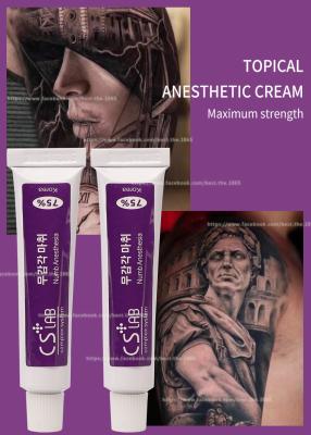 China Eyebrow Tattoo Numb Anesthetic Cream 10g Stop Pain Cream CSLab 75% Permanent Makeup Licocaine Cream for sale