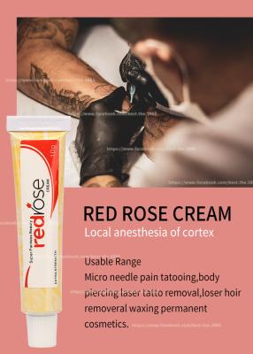 China Red Rose Numb Anesthetic Cream 10g Permanent Makeup Lidocaine Numbing Cream Apply For 20 Mins Numb For 5-6 Hours for sale