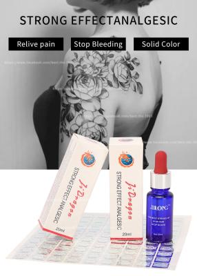 China JINLONG Tattoo Anesthetic Liquid Transparent Freeze Ice Pain Stop Liquid 20ml for sale