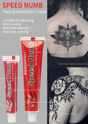 China Highly Effective Speed Numb Tattoo Cream 10g 30g Tattoo Anesthetic Numbing Cream Lip Eyebrow Body Tattoo for sale