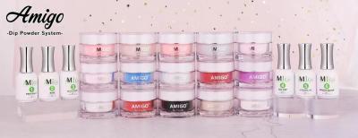 China Amigo 10g Nail Dip Powder Kit System Acrylic Easy Molding 20 Colors for sale