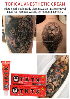 China Anesthetic TKTX Tattoo Numbing Cream Stopping Pain PMU Lip Tattoo Aftercare Cream for sale