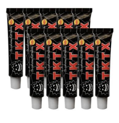 China Black 55% TKTX Tattoo Numbing Cream PMU Eyebrow Lip Body Tattoo Aftercare Ointment for sale