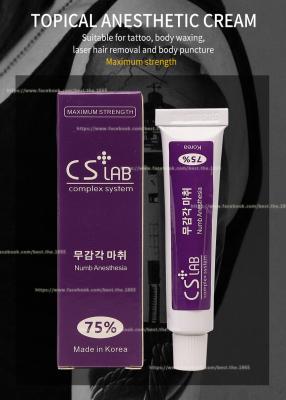 China Laser-Tätowierungs-Abbau, der betäubende Creme 10g CSLab 75% betäubt zu verkaufen