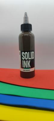 China Organic Vegan Solid Ink Tattoo Ink Dark Brown 30ML 260ML Non Toxic for sale