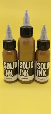 China 60ML 120ML Solid Tattoo Ink Micro Pigment Light Brown Tattoo Ink for sale