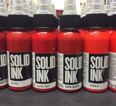 China Micro Red Tattoo Ink Permanent Makeup Pigment 30ML 60ML 120ML 260ML Natural Looking for sale