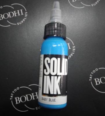 China Permanent Makeup Solid Ink Tattoo Ink Baby Blue Pigment 30ML 60ML 120ML 260ML for sale
