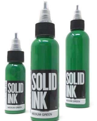 China 30ML 60ML Airbrush Solid Ink Tattoo Ink Medium Green Pure Plant Materials en venta