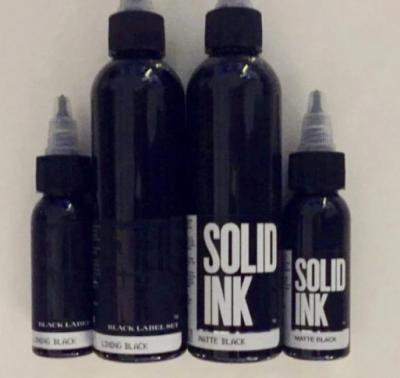 China Lining Black Body Solid Ink Tattoo Ink Temporary Pure Pigment 120ML 260ML en venta