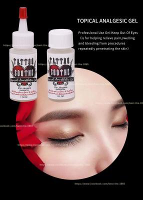 China Permanent Makeup Tattoo Numbing Gel 30ml OEM Logo Pain Free Tattoo Anesthetic Gel for sale