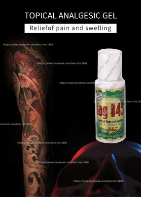 Китай Microneedling TAG#45 Numbing Gel Tattoo Anesthetic Gel Instant Pain Relief Numb Gel 10g продается