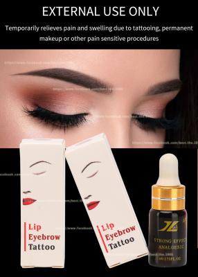 China Numbing Tattoo Anesthetic Solution Lip Eyebrow Lasting 3 Hours for sale
