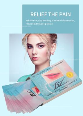 中国 Relief Pain Lip Pad BL Permanent makeup Lip Tattoo Paste Stop Bleeding Anti Swell 販売のため