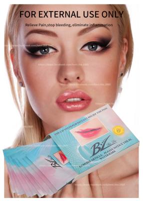 China Relief Pain Lip Pad BL Permanent makeup Lip Tattoo Paste Stop Bleeding Anti Swell en venta