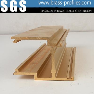 China Durable Decorative Copper Brass Profiles Brushing Brass Sections for sale