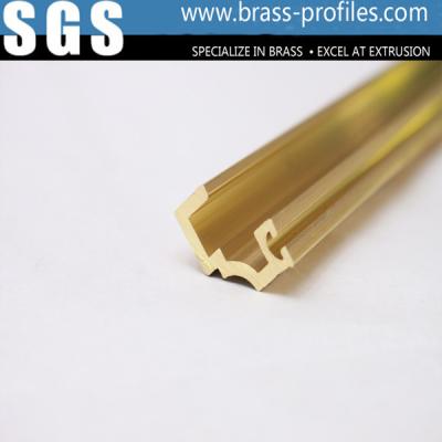 China Brass Extrusion Profiles and Decorative Copper Brass Profiles for sale