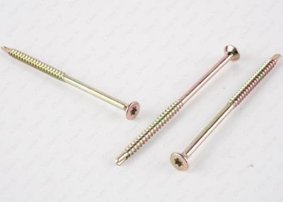 China Double Countersunk Head Self Drilling Self Tapping Screws Torx Drive ,Yellow Zinc Plated for sale