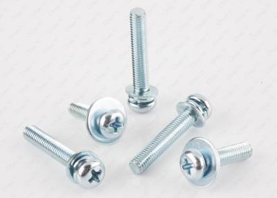 China M6 M5 M4 Metric Machine Screws , Combined Sems Metric Pan Head Bolts for sale