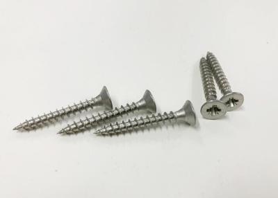 China INOX A2 Chipboard Stainless Steel Screws Pozi Drive Double Countersunk Head Full Thread for sale