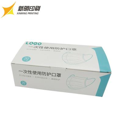China Adults Earloop Facemask Box , Printing Gift Box Storage Case Medicine Personal Care for sale