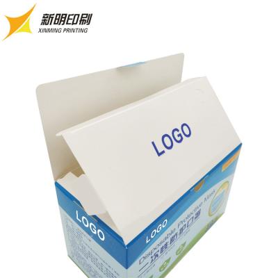 China Caja de papel de empaquetado plegable, Logo Medicine Paper Box Case de encargo en venta