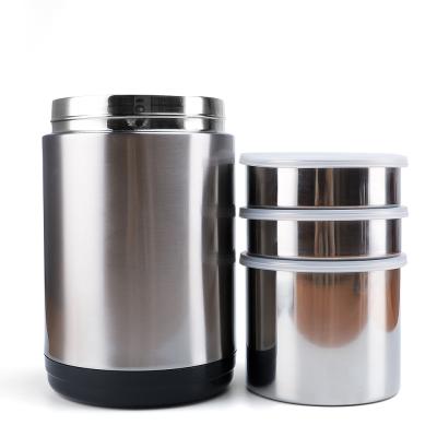China 800ml 500ml 1.5 L/2L Vacuum Flask Food Container Stainless Steel Insulated Food Thermos Soup Lunch Thermos for sale