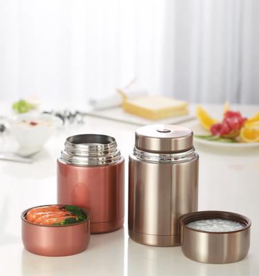 China 500ml 600ml 700ml 800ml Vacuum Food Container Keep Hot 24 Hour Stainless Steel Lunch Box for sale